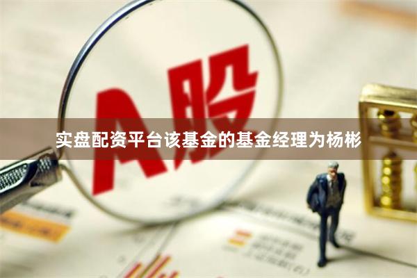 实盘配资平台该基金的基金经理为杨彬